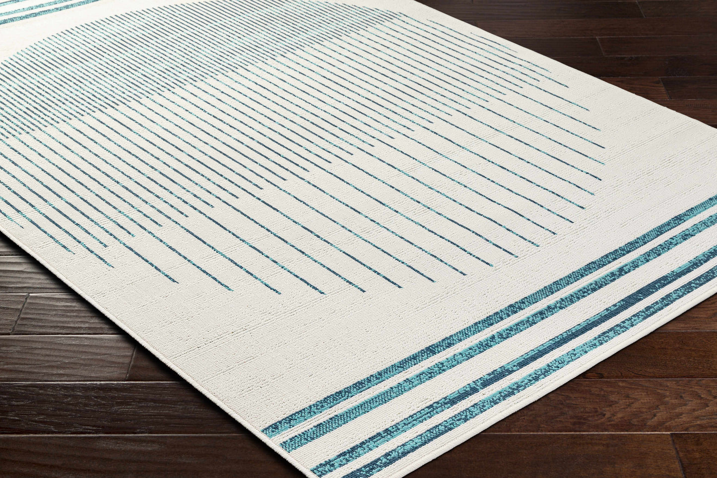 Nabil Slate Blue Outdoor Area Rug