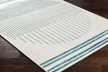 Nabil Slate Blue Outdoor Area Rug