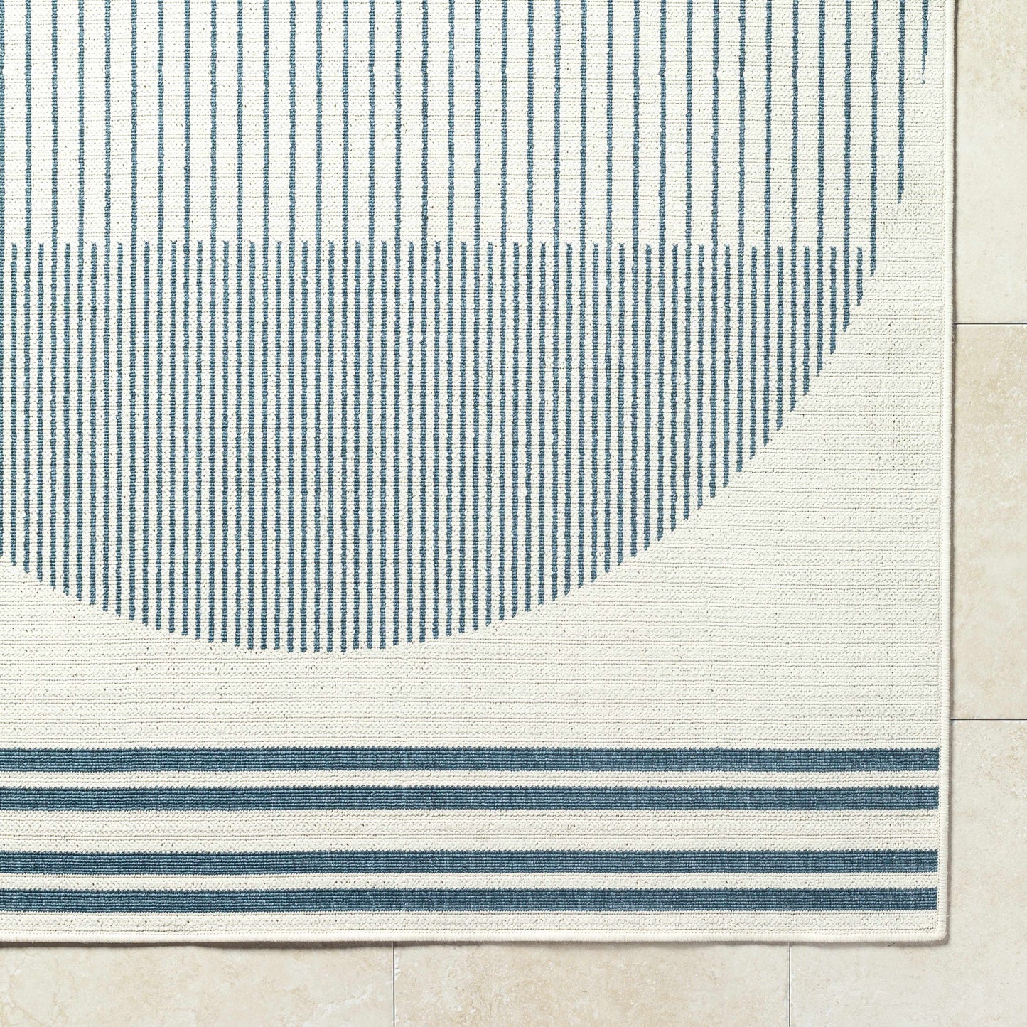 Nabil Midnight Blue Outdoor Area Rug