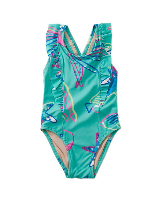 Tea Collection One-Piece Ruffle Swimsuit