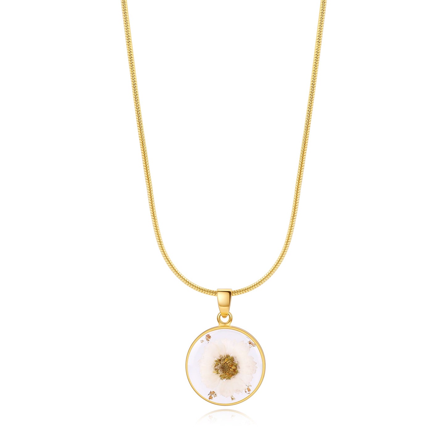 Mint & Lily Pressed Birth Flower Necklace