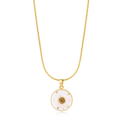 Mint & Lily Pressed Birth Flower Necklace