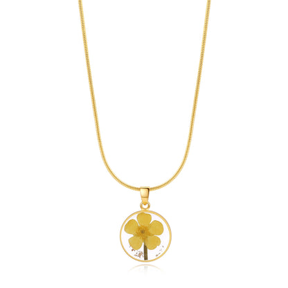 Mint & Lily Pressed Birth Flower Necklace