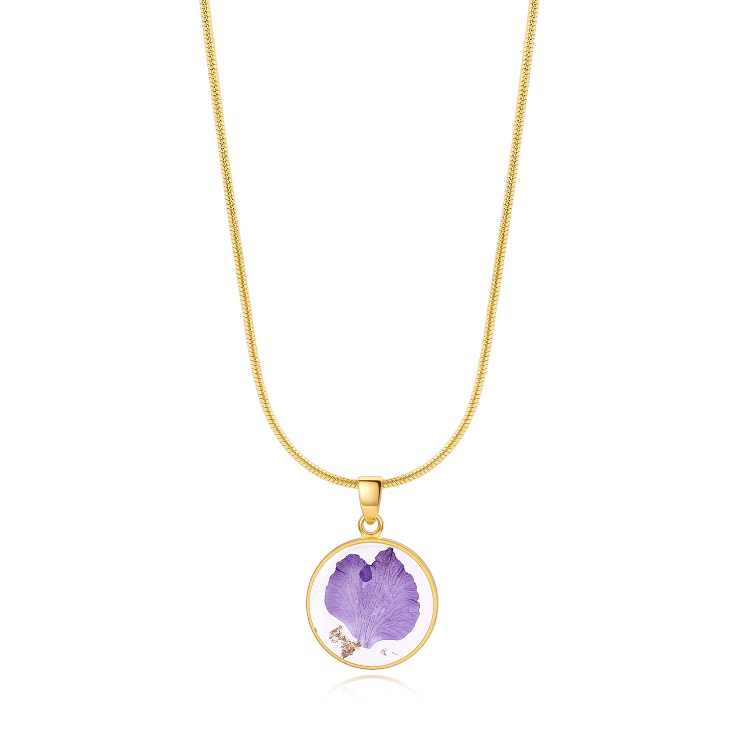 Mint & Lily Pressed Birth Flower Necklace