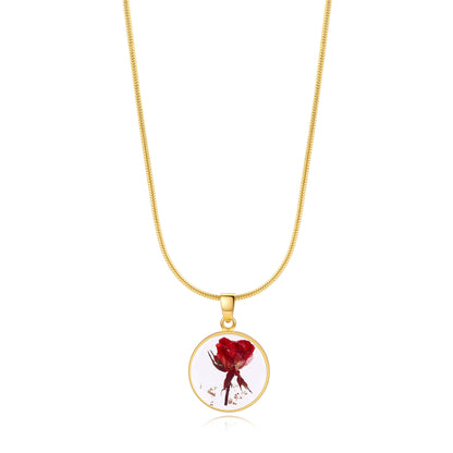 Mint & Lily Pressed Birth Flower Necklace