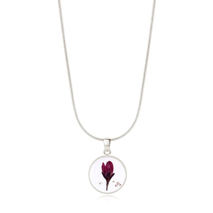 Mint & Lily Pressed Birth Flower Necklace