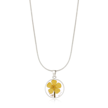 Mint & Lily Pressed Birth Flower Necklace