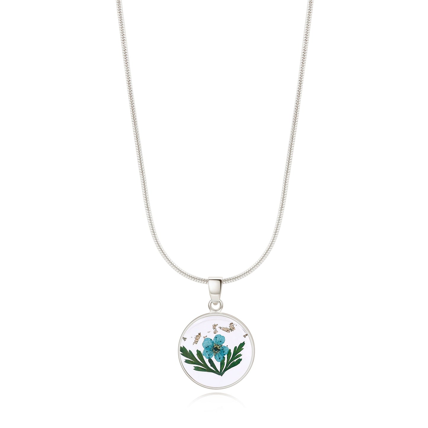 Mint & Lily Pressed Birth Flower Necklace