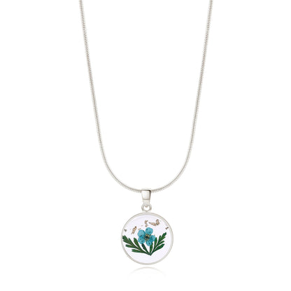 Mint & Lily Pressed Birth Flower Necklace