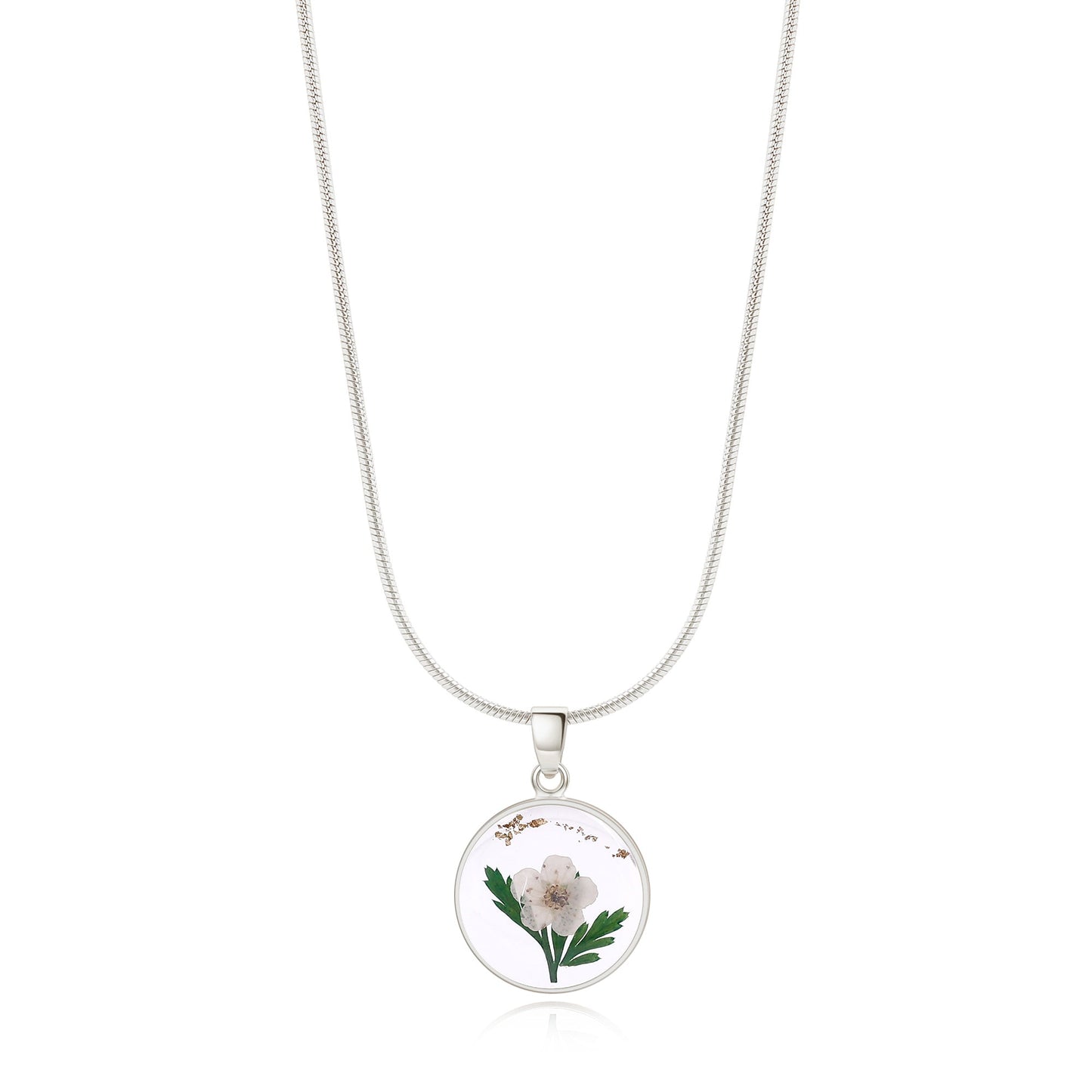 Mint & Lily Pressed Birth Flower Necklace