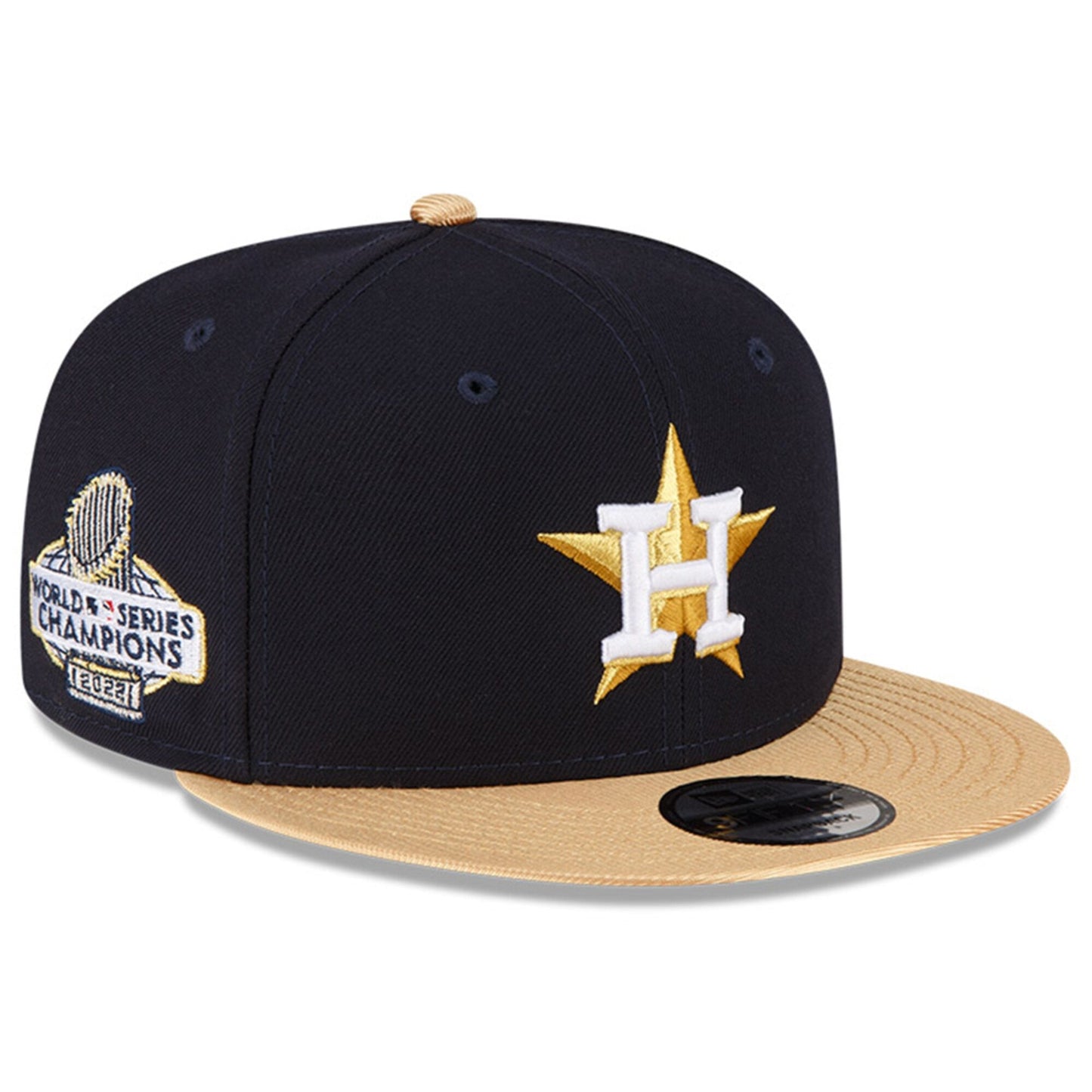 Men's New Era MLB Houston Astros 950 Gold 2023 Snapback - Navy/Gold