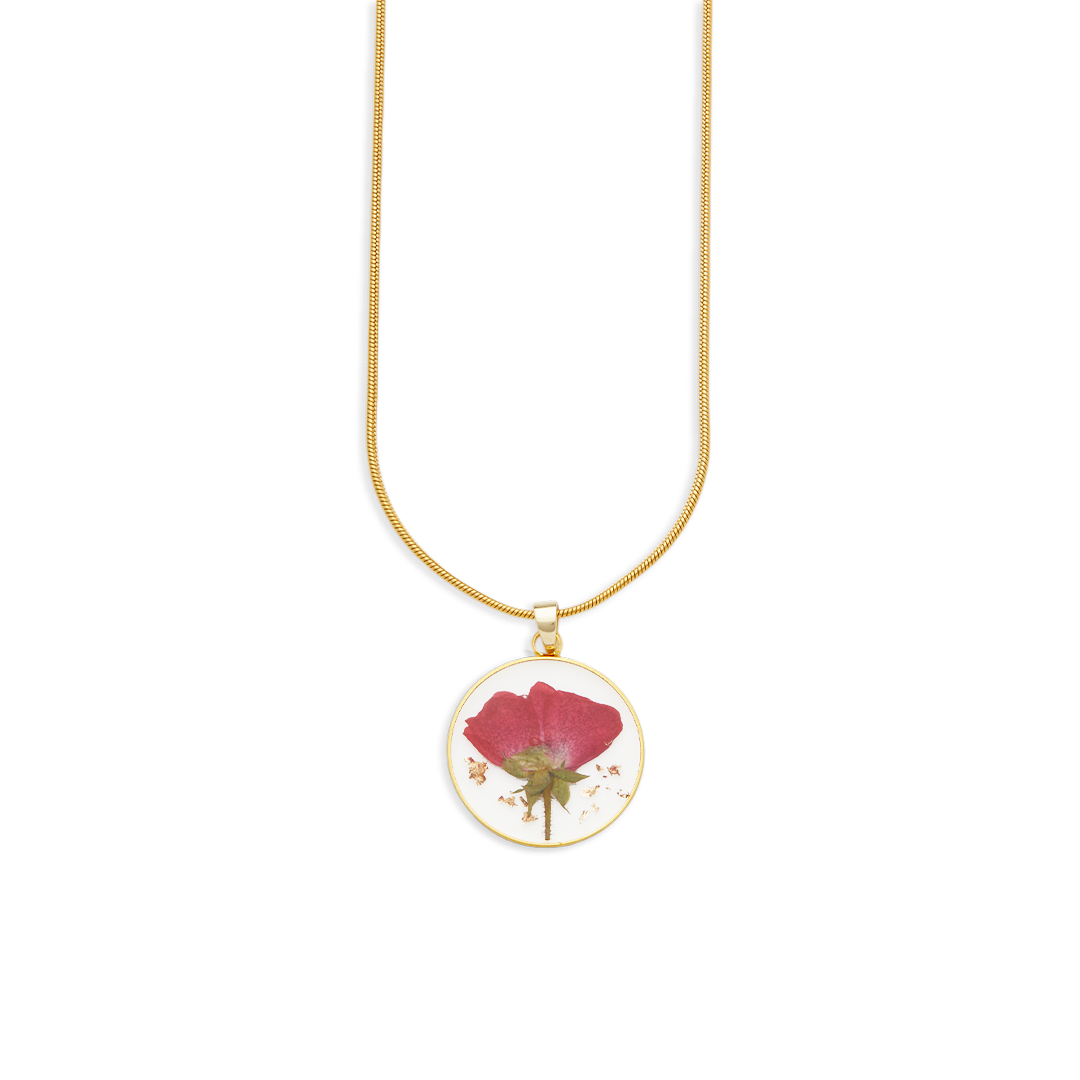 Mint & Lily Pressed Birth Flower Necklace