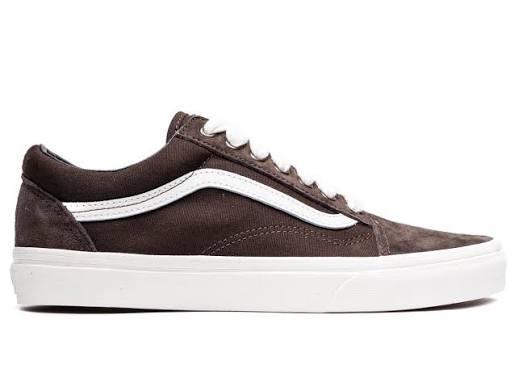 Vans Old Skool Men's Sneakers — Brown Suede/Canvas Low-Top