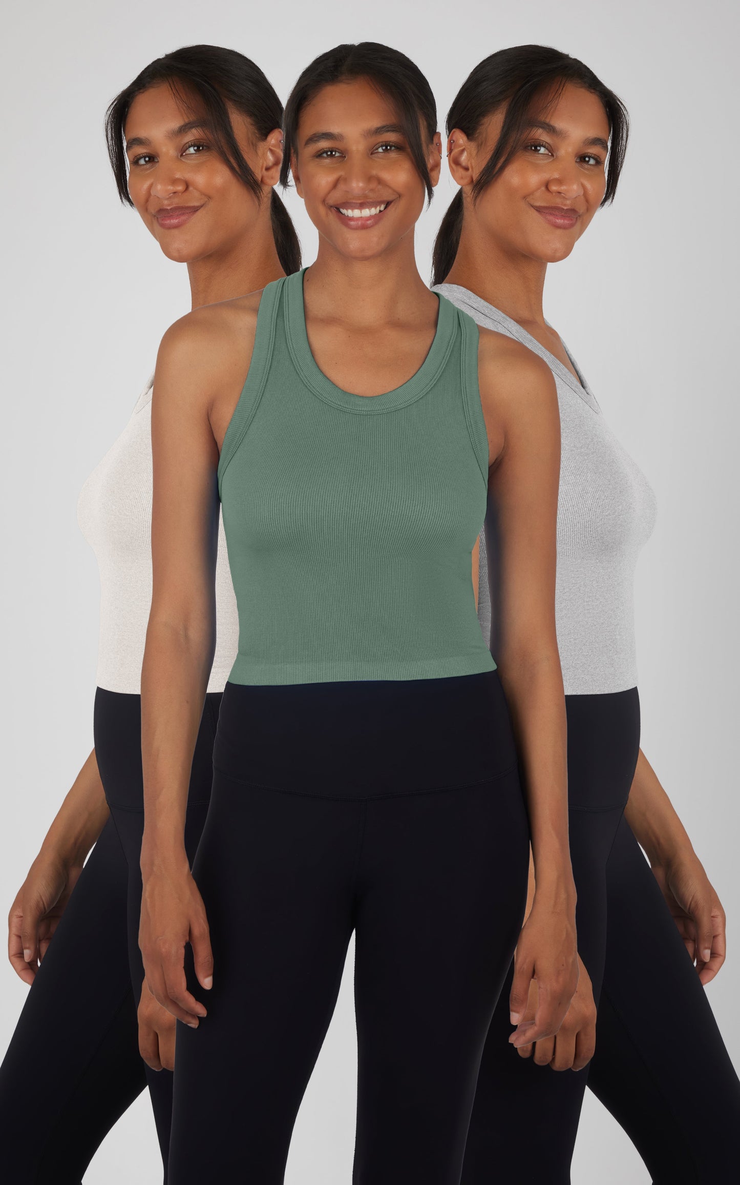 3 PK Ribbed Racerback Tank - Our Stone Story