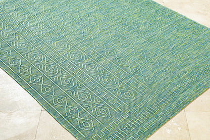 Nuela Green Outdoor Area Rug