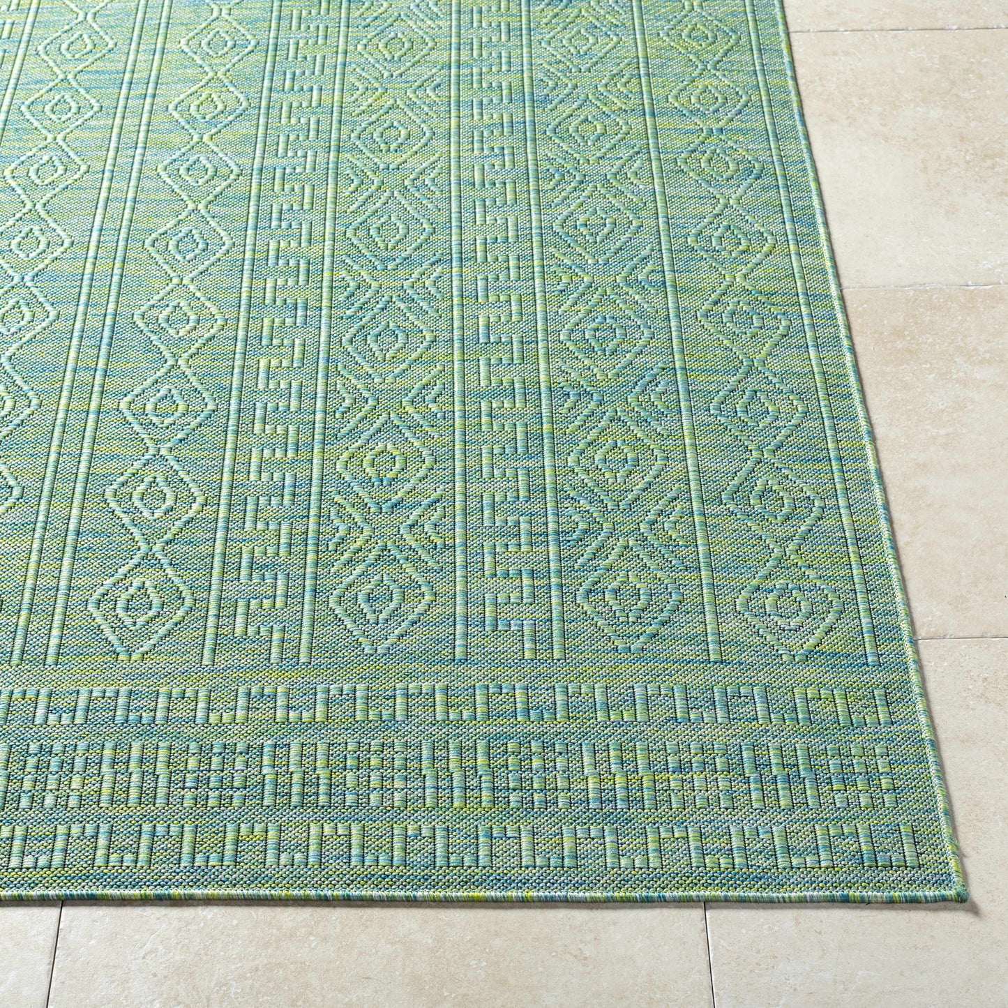 Nuela Green Outdoor Area Rug