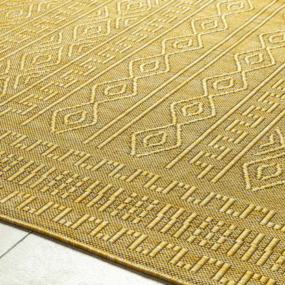 Nuela Mustard Outdoor Area Rug