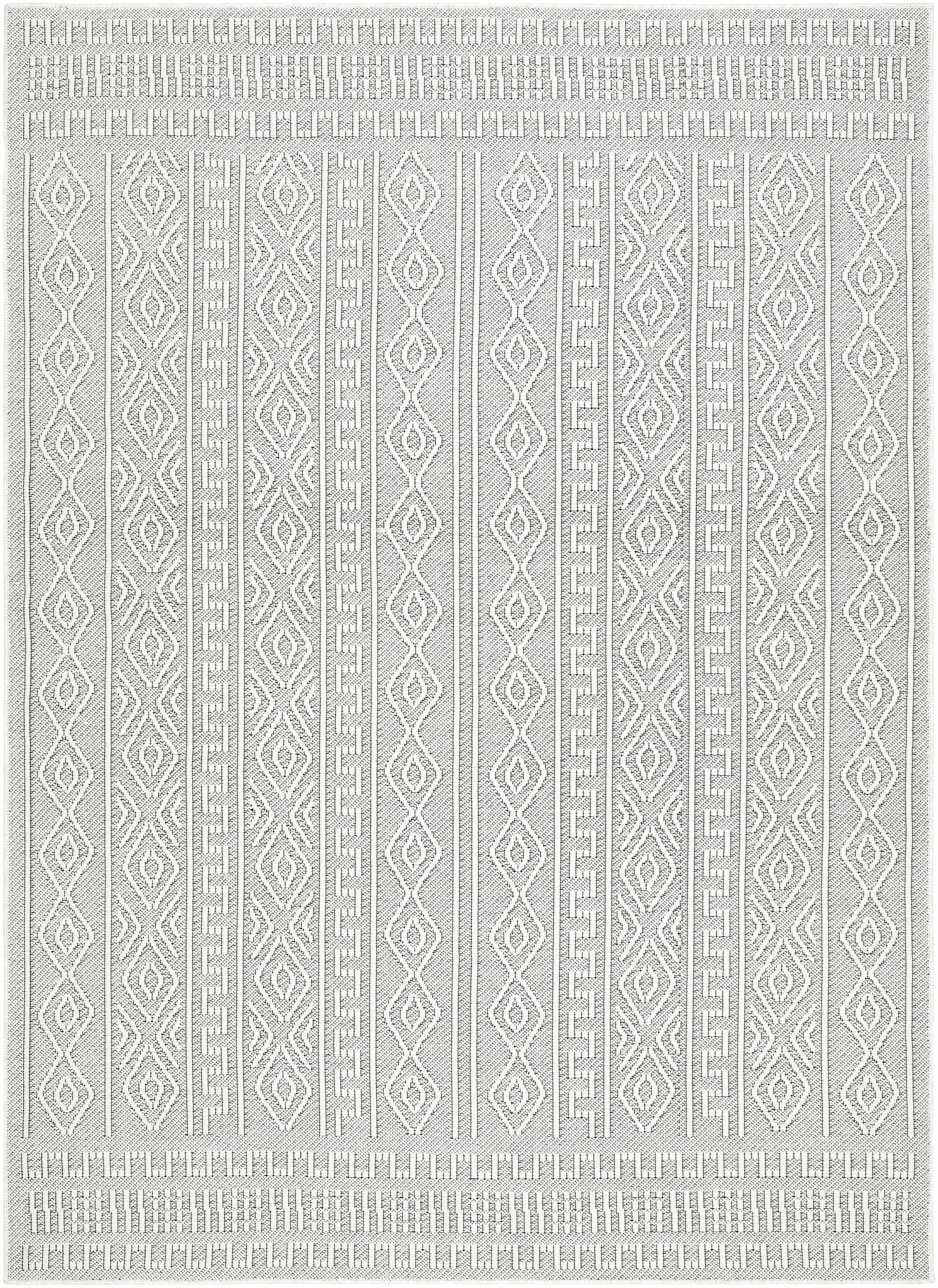 Nuela Light Gray Outdoor Area Rug