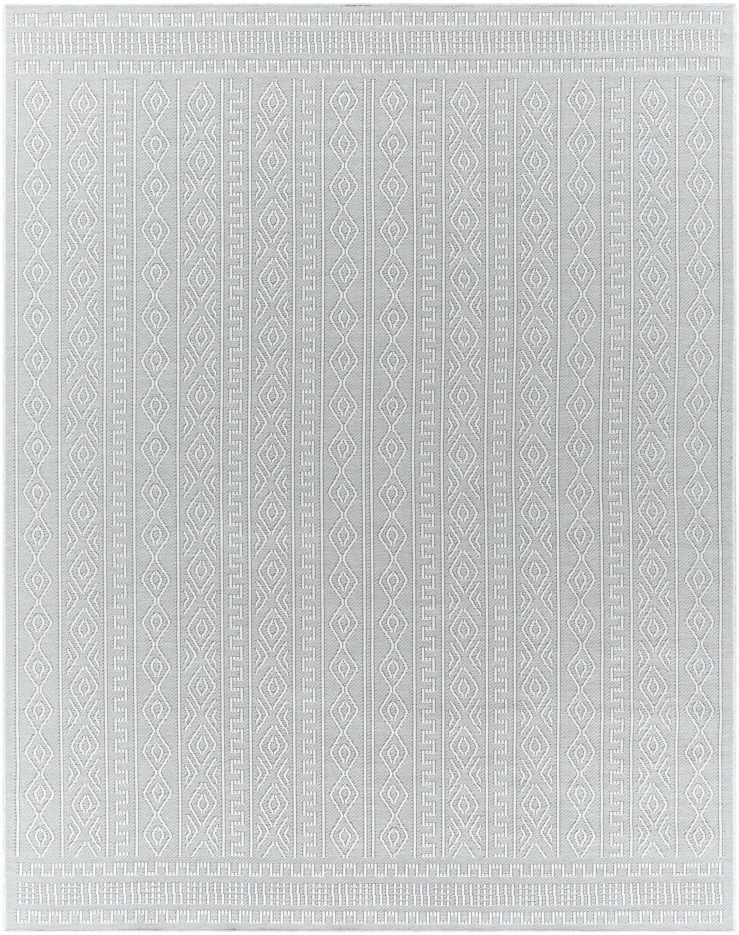 Nuela Light Gray Outdoor Area Rug