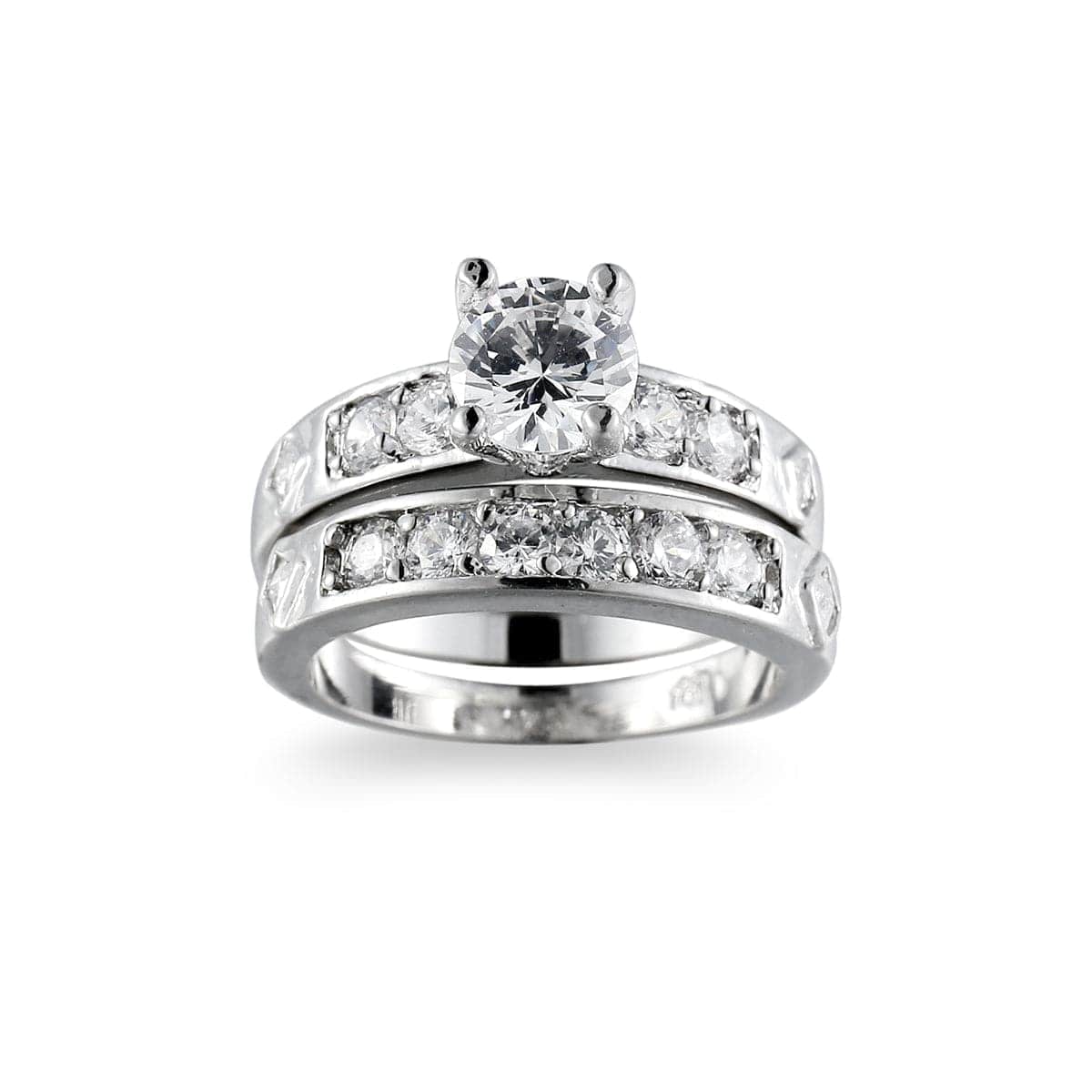 Crystal & Cubic Zirconia Ring Set