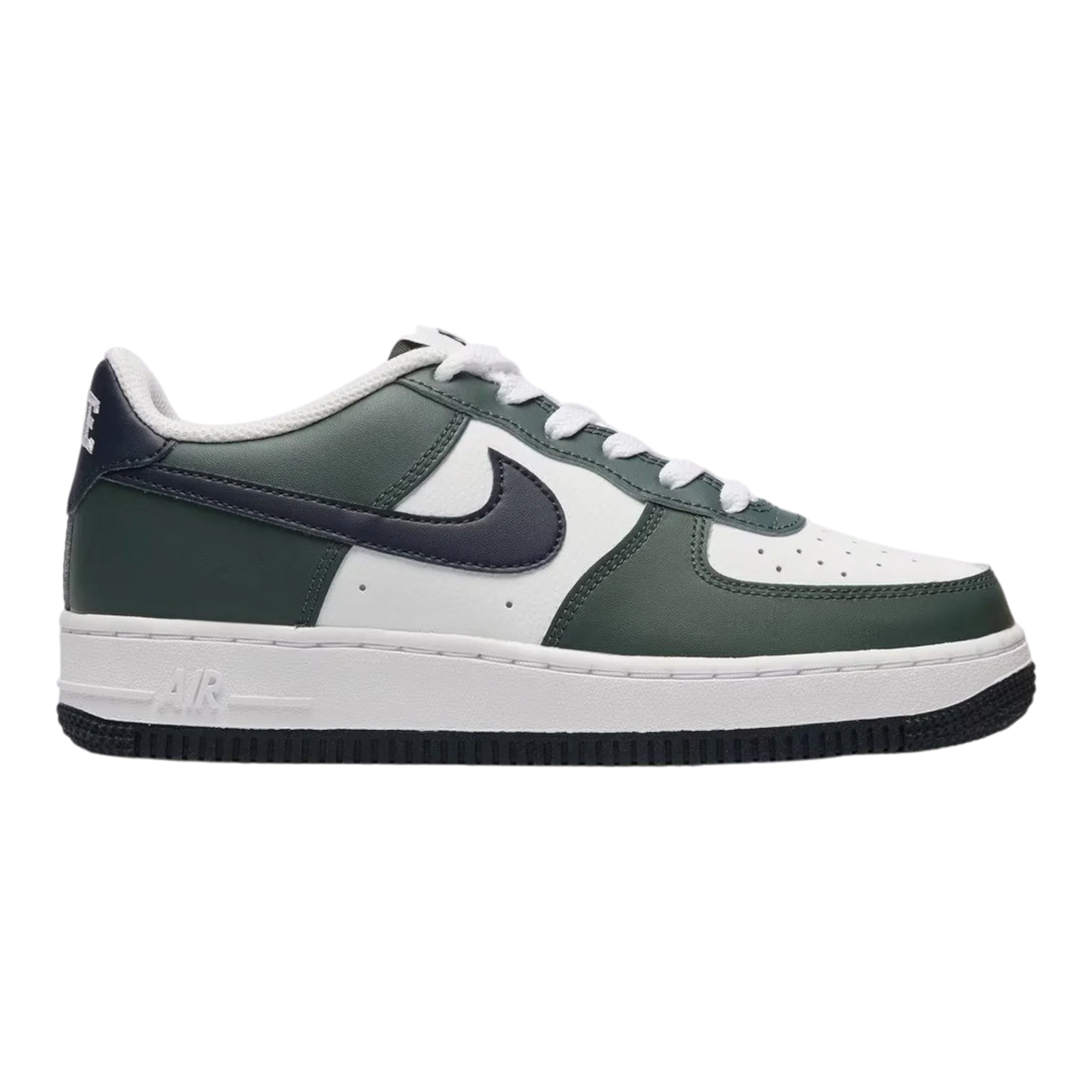 Nike Air Force 1 Low Big Kids' (GS) Sneakers — Vintage Green & Obsidian Low-Top