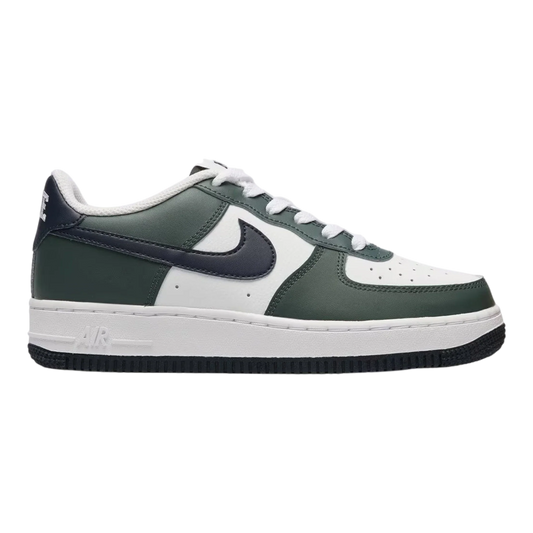 Nike Air Force 1 Low Big Kids' (GS) Sneakers — Vintage Green & Obsidian Low-Top
