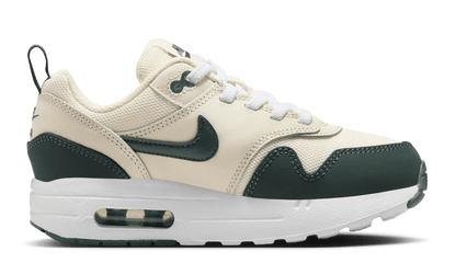Nike Preschool Air Max 1 EasyOn Pale Ivory/White/Vintage Green