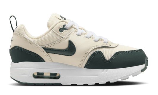Nike Preschool Air Max 1 EasyOn Pale Ivory/White/Vintage Green