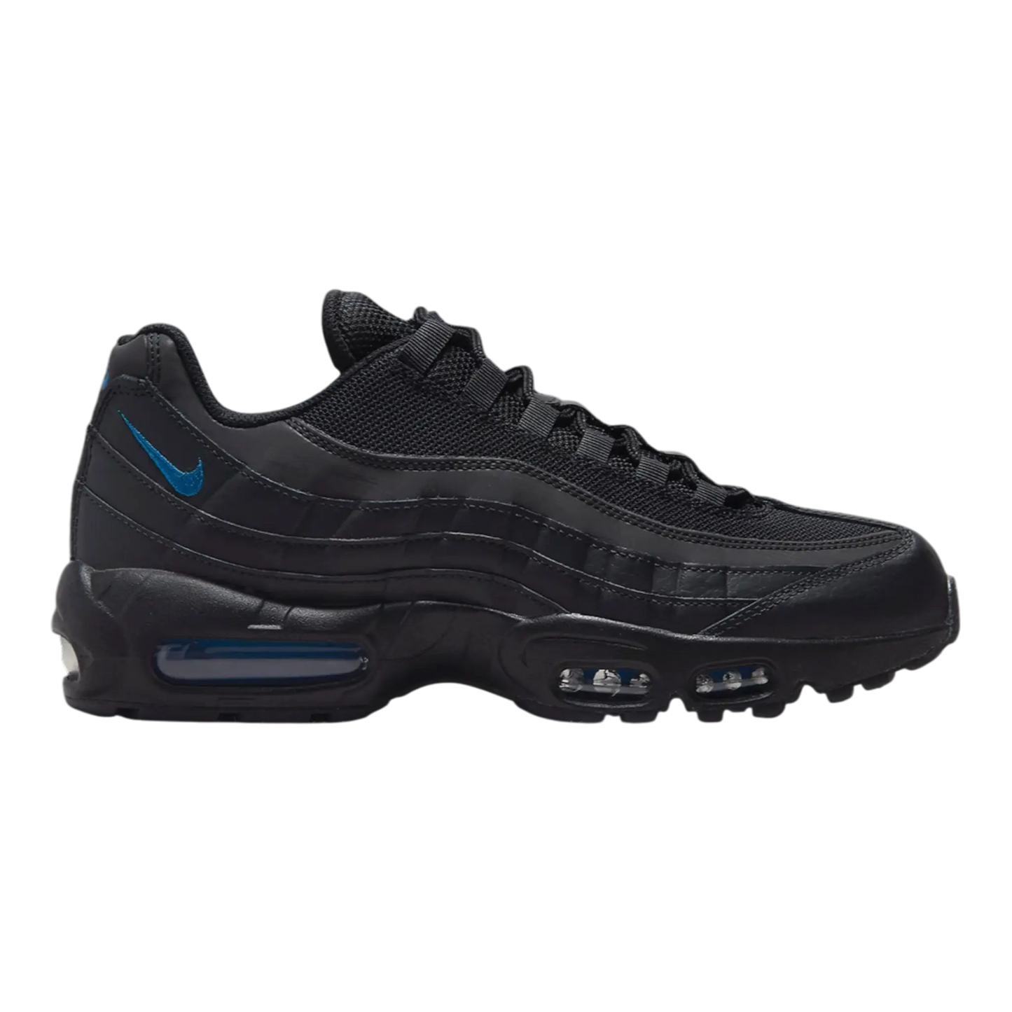 Nike Air Max 95 Men Sneakers Black Dark Marina Blue Dark Smoke Grey
