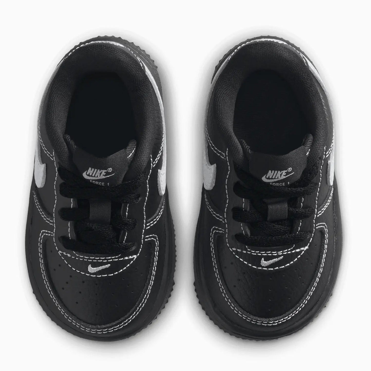 Nike Toddlers Force 1 Low LV8 3 Black/Wolf Grey (TD)