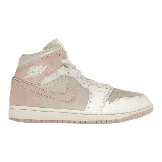 Nike Air Jordan 1 Mid SE Women's Sneakers — Coconut Milk & Legend Pink Mid-Top