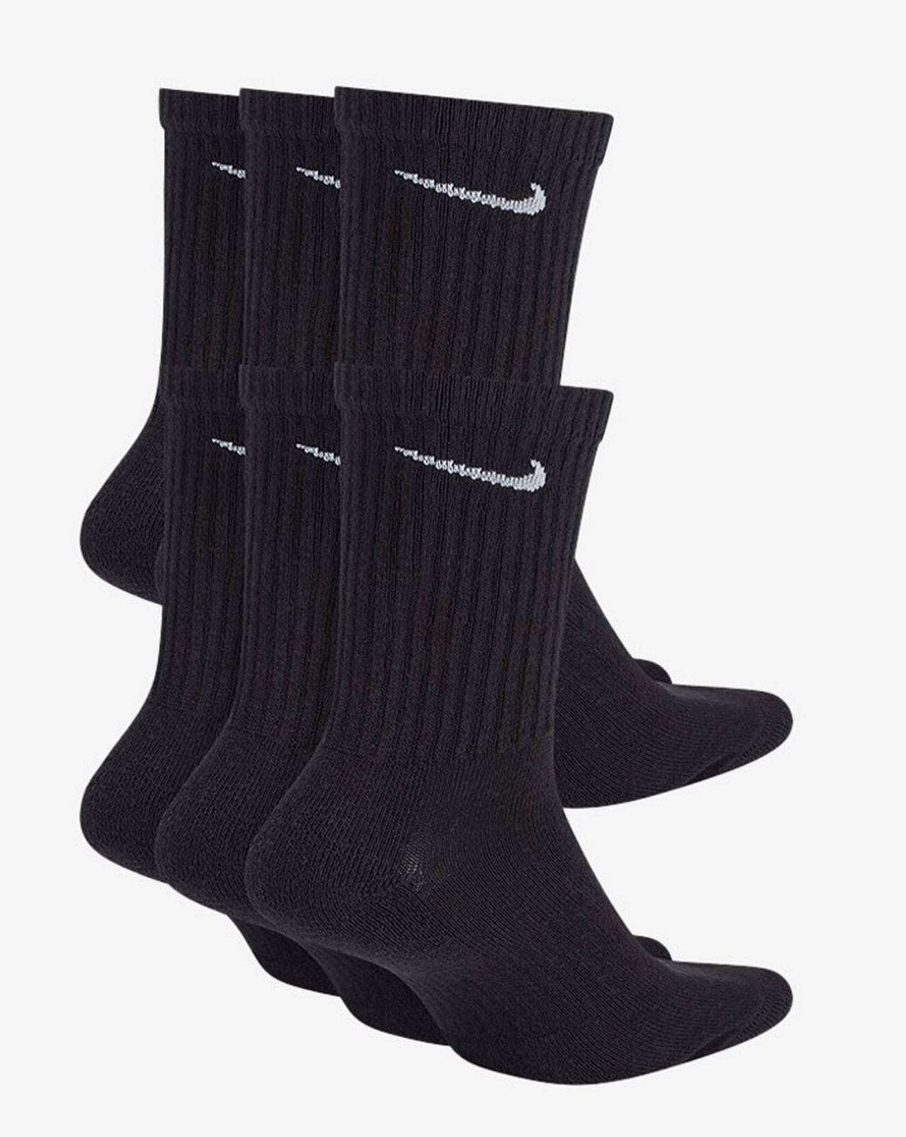 Nike Men's Everyday Cushioned Adult 6 Pair Crew Socks