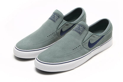 Nike Men's SB Janoski+ Slip Clay Green/Summit White