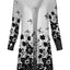 Black White Floral Dot Border