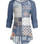 Blue & Beige Patchwork