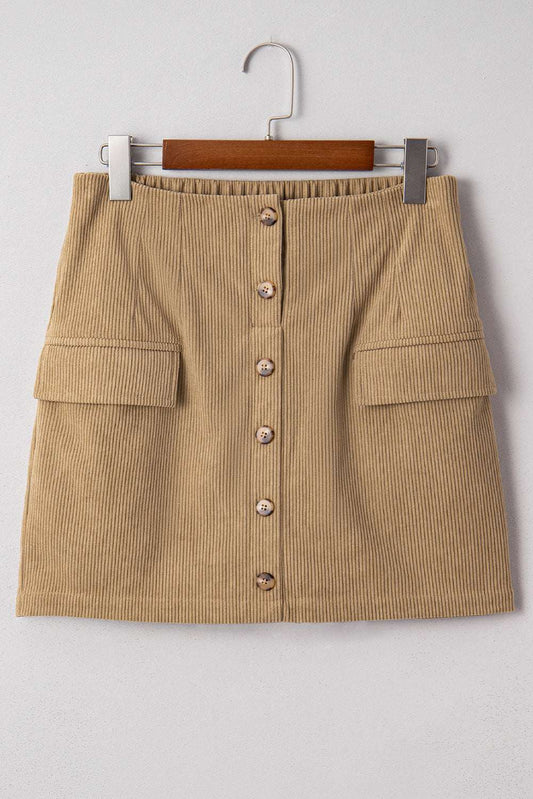 Threaded Pear Xiomara Front Faux Mini Skirt