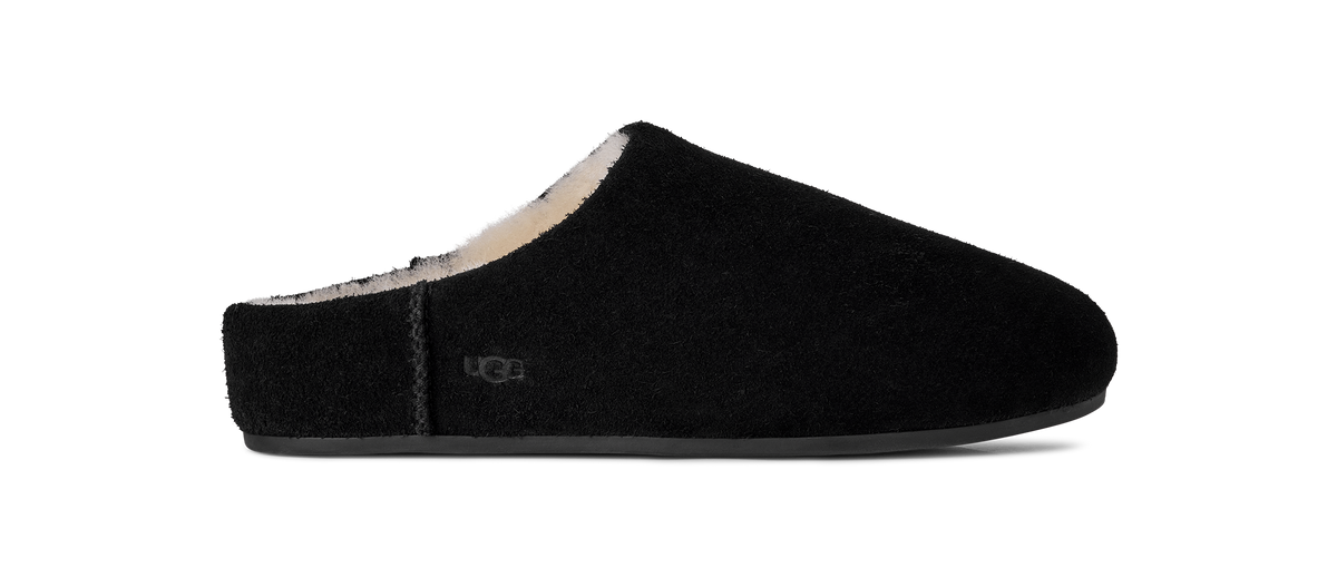 UGG Elea Womens Slip-On Mules — Black Suede