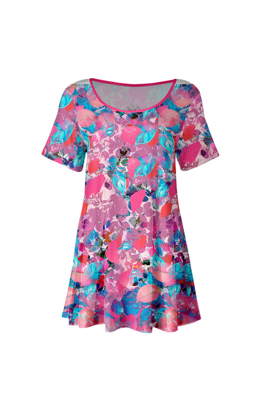 Pink & Blue Floral-
