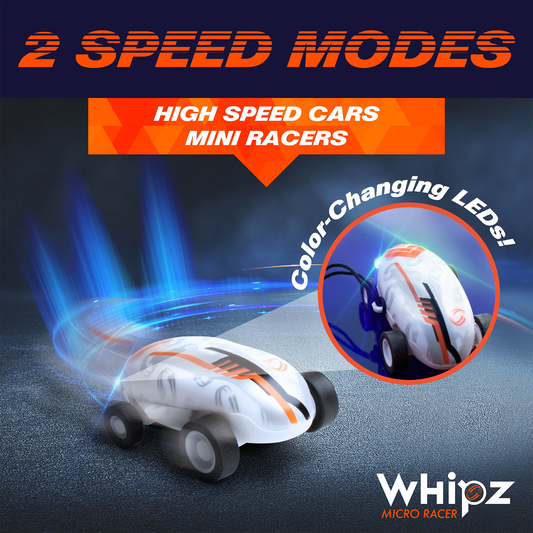 USA Toyz Whipz Micro Racers Toy Cars (Glow in the Dark)
