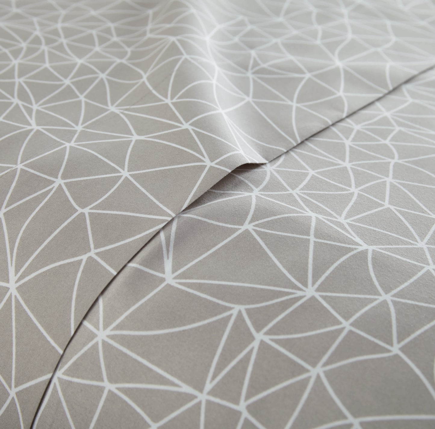 Geometric Maze Taupe-