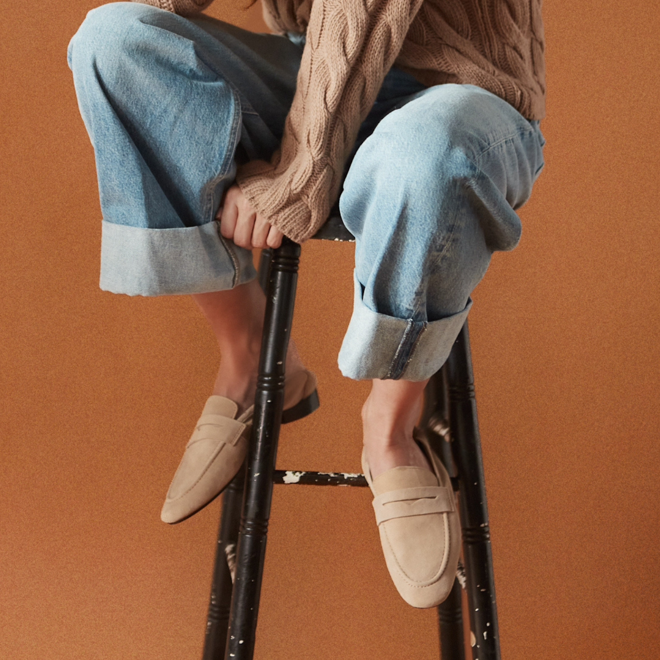 The Tennis Leather Loafer - Blue