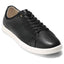 BLACK LEATHER/WHITE