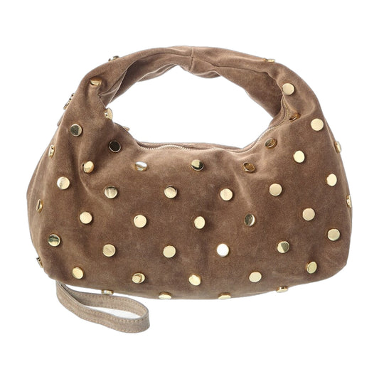 Persaman New York Studded Suede Hobo