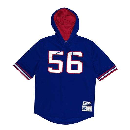 Mitchell & Ness Men's NFL N&N Mesh Ss Hoodie Giants 1990 Lawrence Taylor Hoodies