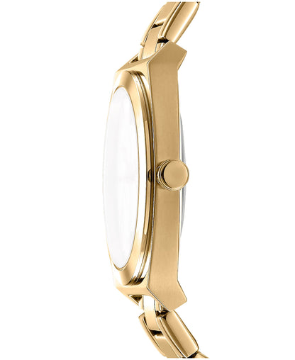Dkny Women Watch, Gold Color Case, Champagne Dial, Gold Color Metal Bracelet, 3 Hands, 5 Atm-4