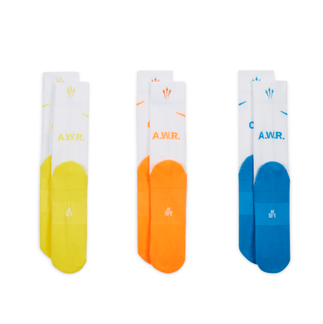 White/Blue/Yellow/Orange-