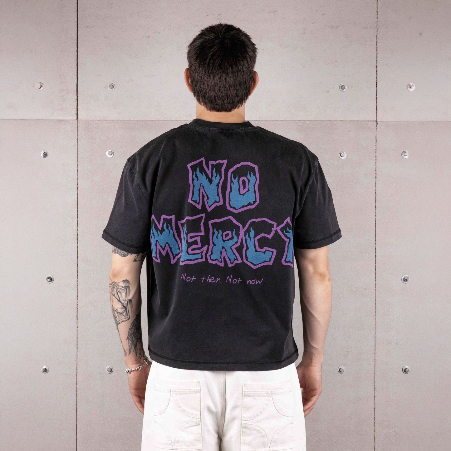 Commons No Mercy Not Ever Tee Vintage Black