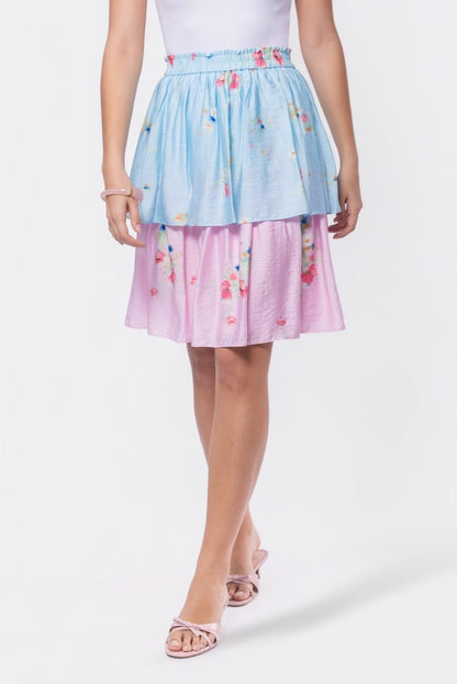 Nora Skirt 23" (Blue Pink)