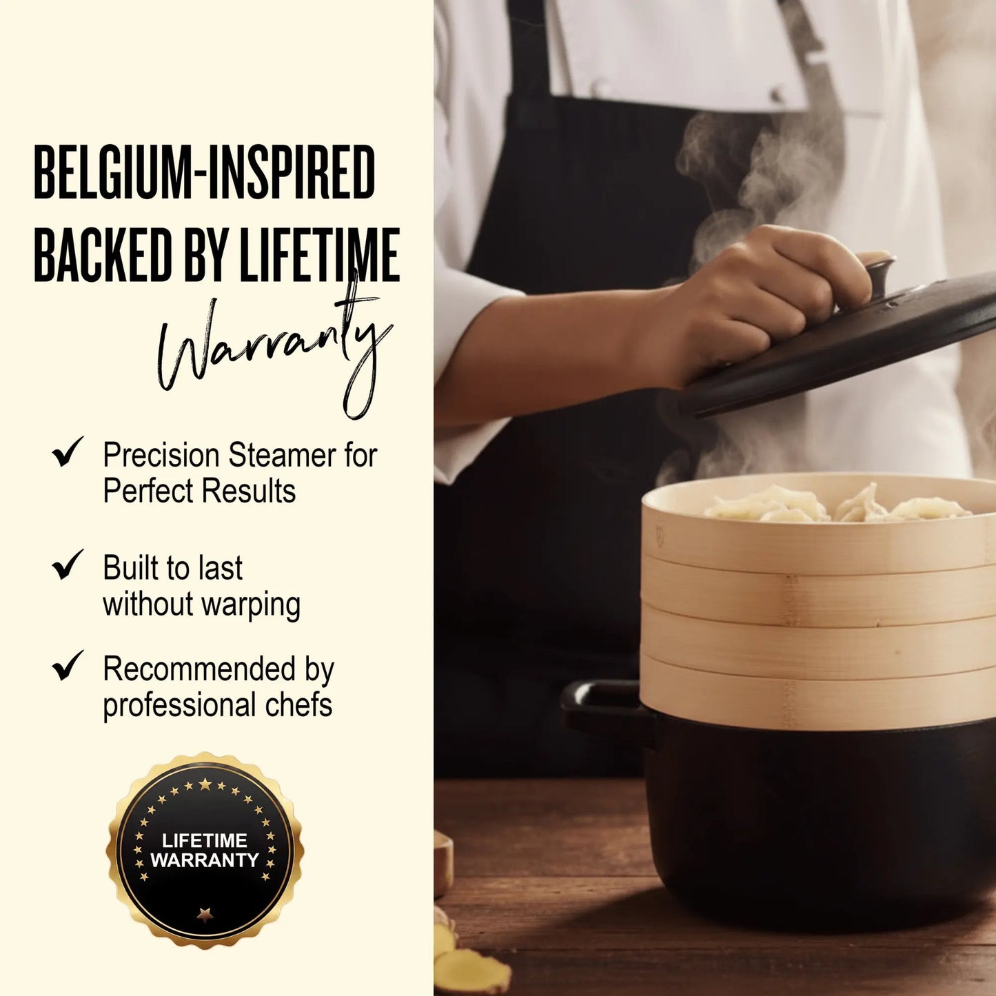 Nori Cocotte with Steamer Inserts — 2.5 QT