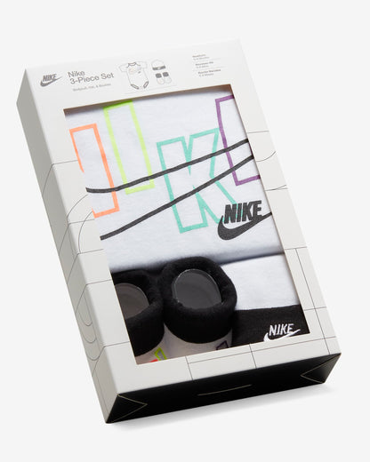 Nike Baby Bodysuit, Hat And Booties 3-Pc Box Set Hats